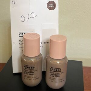 Versed mood lighting luminizing glow drops lot of 2 sheer bronzed